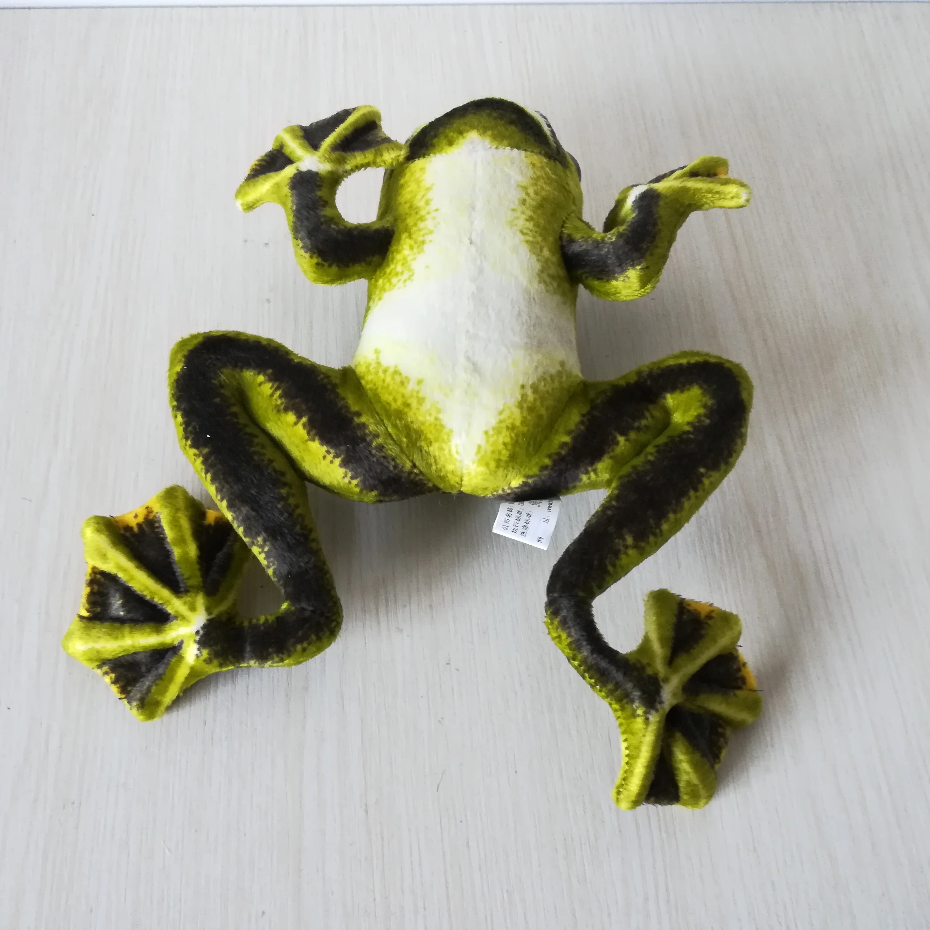 ca. 25 cm echtes Spielzeug grüner Frosch Plüschtier, weiche Puppe Babyspielzeug Geburtstagsgeschenk h2199