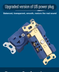 Piece Audiocrast DP-2 pure copper Duplex Wall AC Power Receptacles wall outlet US power distributor AC power Duplex Wall socket