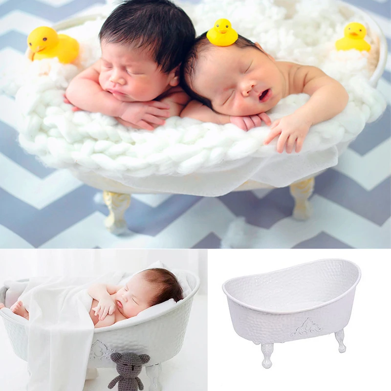 newborn-photography-props-baby-shower-bathtub-infant-photo-studio-posing-basket-baby-photo-props-creative-accessories