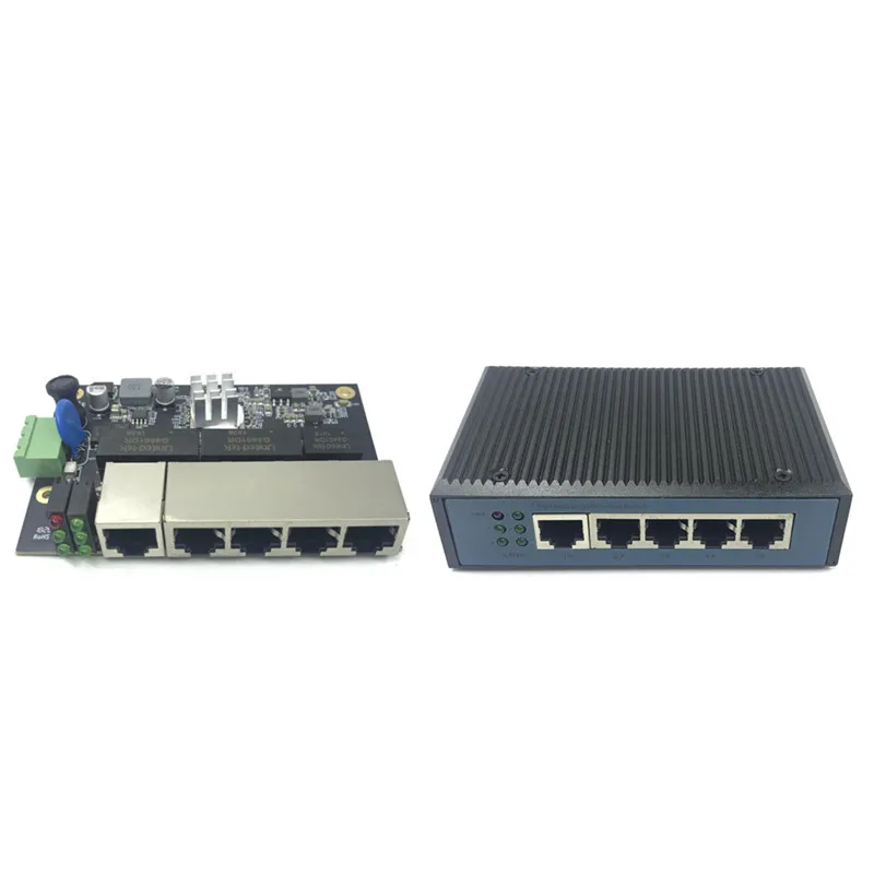 Módulo de Switch Ethernet Industrial 5 Portas Unmanaged10/100/1000 mbps placa PCBA PCBA OEM Portas Auto-sensing placa OEM Motherboard