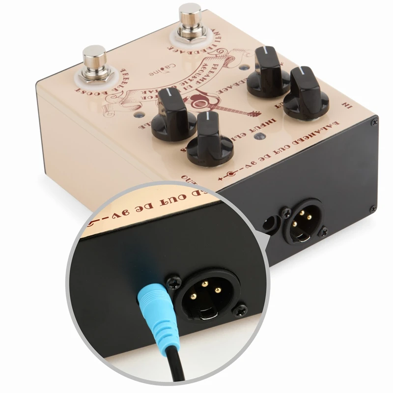 Caline CP-40 Acoustic Guitar Effect Pedal DI Box Cabinet Simulator Pedal Preamp Acoustic Guitar Parts & Accessories