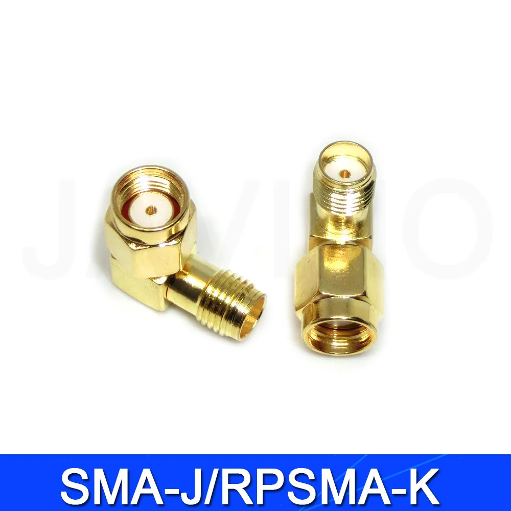 SMA to SMA Connector 90 Degree Right Angle SMA Male to Female Adapter Screw the Needle to SMA Male to Female