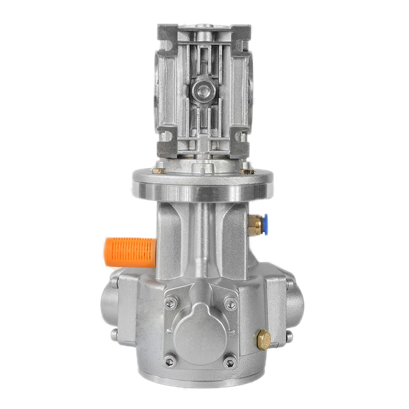 Industrial Piston Pneumatic Motor Three-cylinder Large Torque High Precision with Worm Reducer Powrful Explosion-proof Air Motor