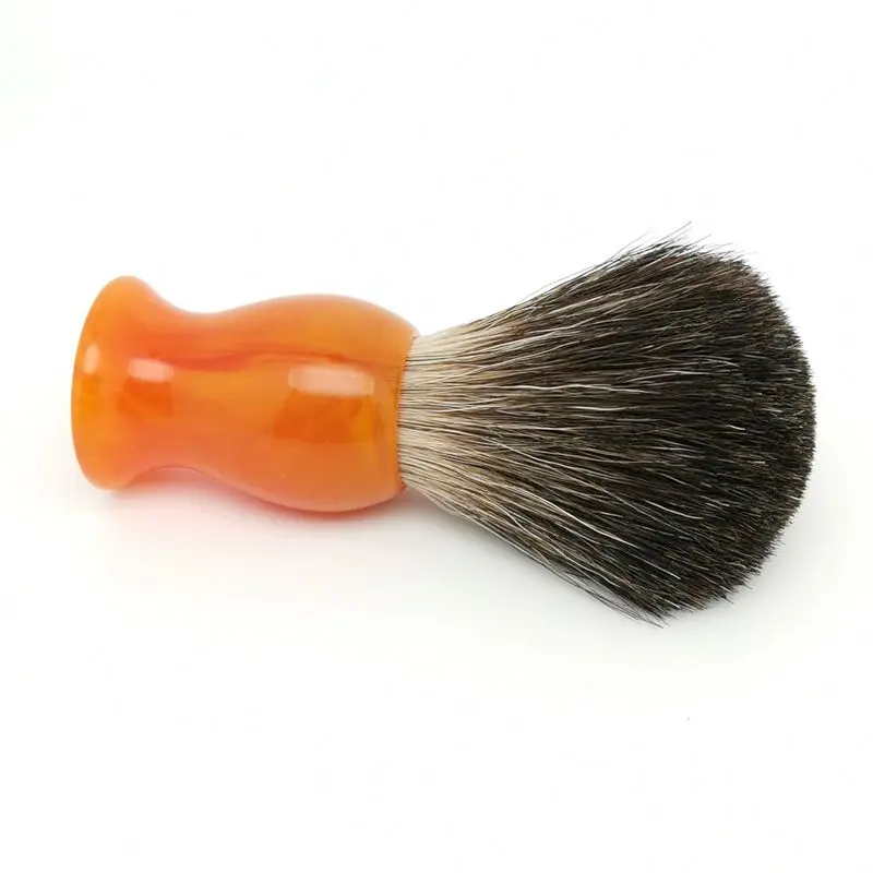 TEYO Black Badger Hair Shaving Brush For Double Edge Razor Shaving Cream