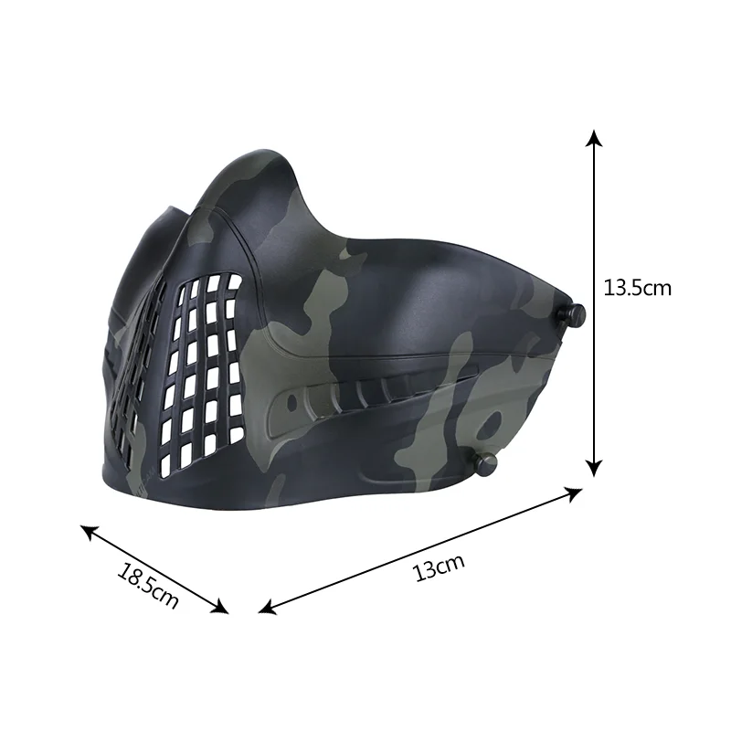 Тактическая Маска для страйкбола, пейнтбола, черепа, камуфляжа, военные аксессуары для военных игр, охоты, полумаски для защиты лица
