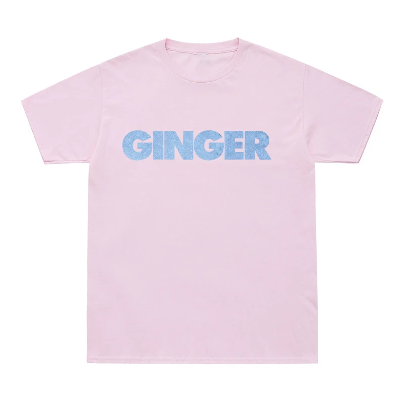 Summer Hip Hop Tee Shirt GINGER Letter Print T-Shirt Men Women O-Neck Cotton T Shirts Brockhampton All-American Boyband Tee Tops