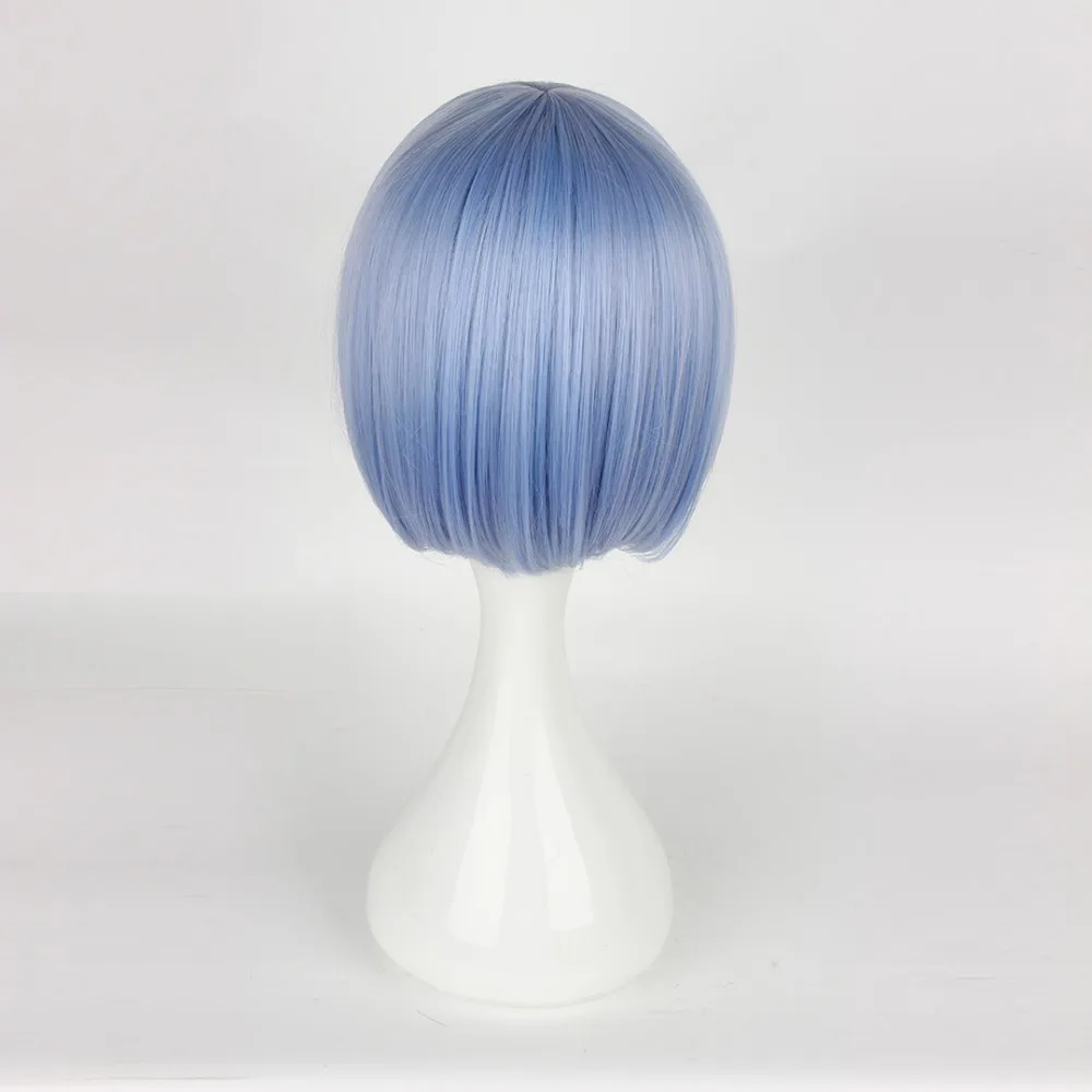 Re:Zero Starting Life in Another World Rem Cosplay Wig Head Accessories Cosplay Halloween Wig+ Wig Cap