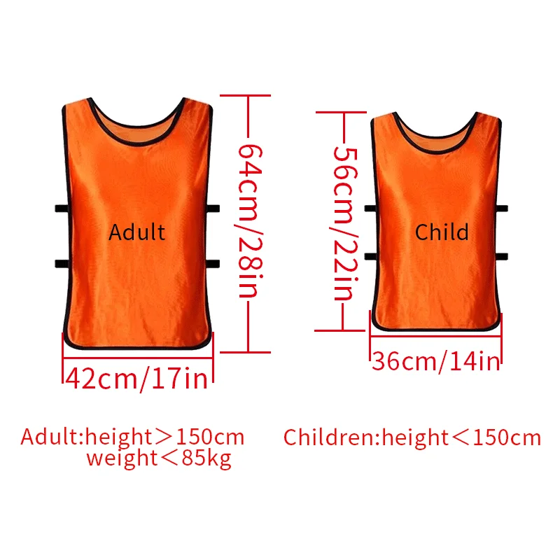 Adult Soccer Pinnies Quick Dry DIY Adult Child Football Soccer Training Sports Vest Breathable Team Training Bibs