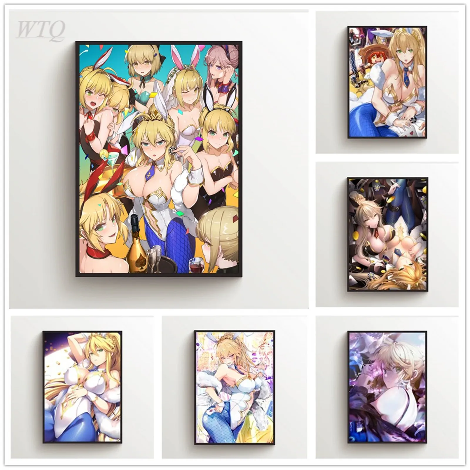 Fate Saber Ruler Artoria Pendragon Anime Posters Wall Poster Canvas Painting Wall Decor Wall Art Picture Room Decor Home Decor