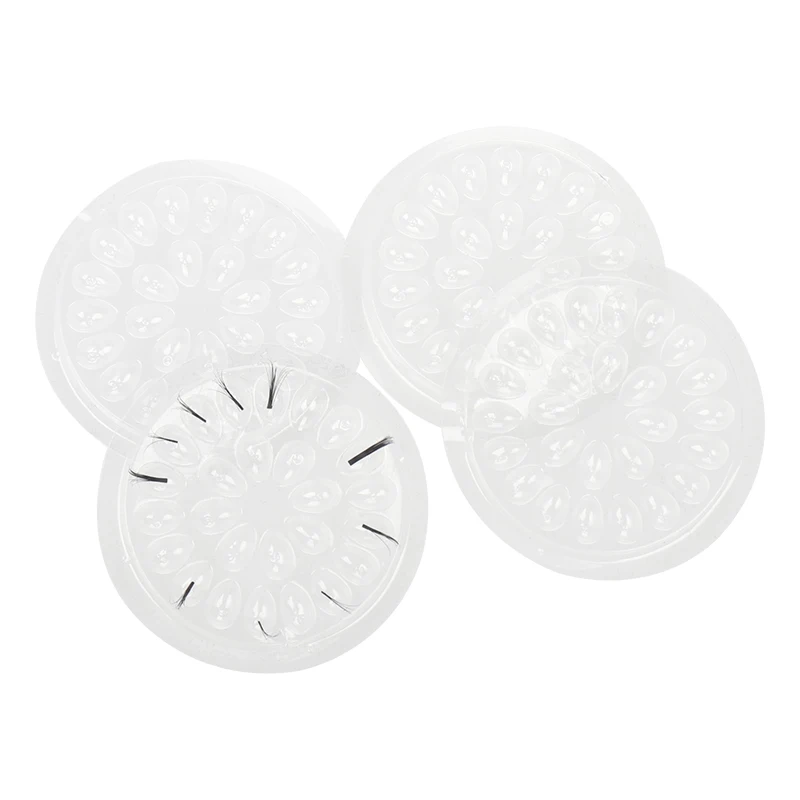 HOT 100 pcs Disposable Holder Sticker Glue Adhesive Pallet For Eyelash Extension Eyelash Makeup Tools Plastic Flower Eyelash