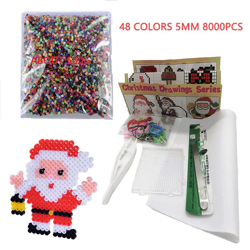 48/72 color hama bead toy 2.6/5mm perler puzzle children 3D puzzle diy toy fuse bead nail board ironing paper