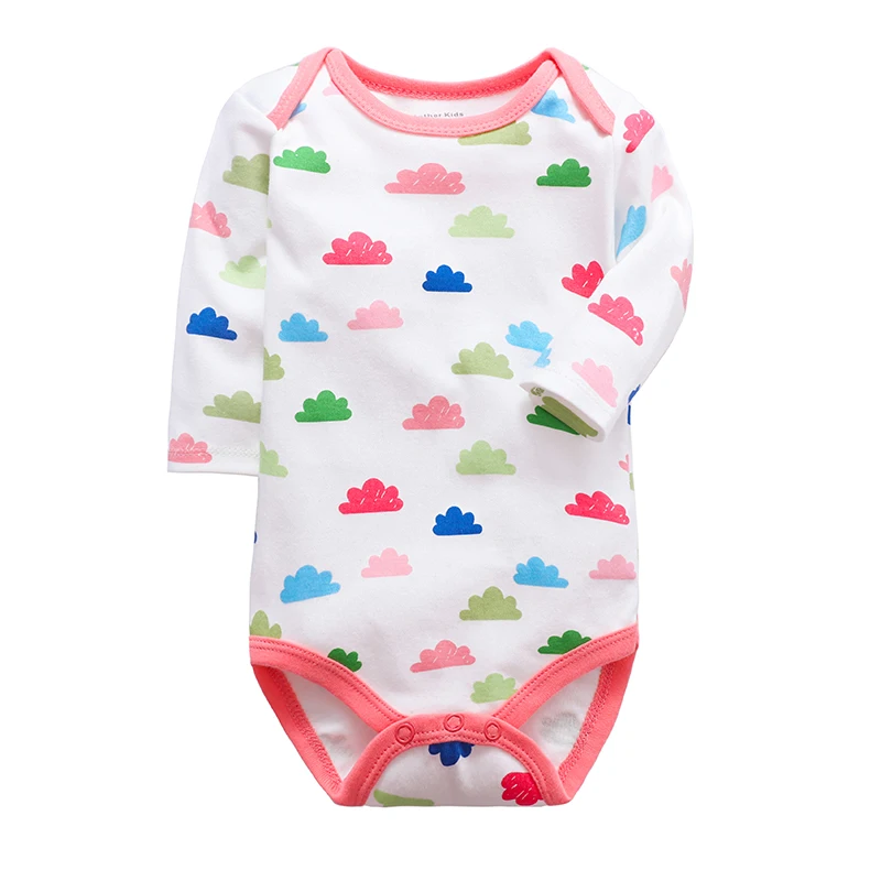 wholesale Newborn Toddler Infant Baby Girl Jumpsuit Romper Cotton Long Sleeve 0-24 Months bodysuit Outfits Cute Cartoon Clothes