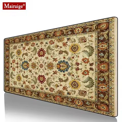 Persian Rug Mouse Pad XXL Bohemian Gamer Desk Mat Large Keyboard Pad Gaming MousePad 90x40cm/80x30cm for Laptop Table Pads