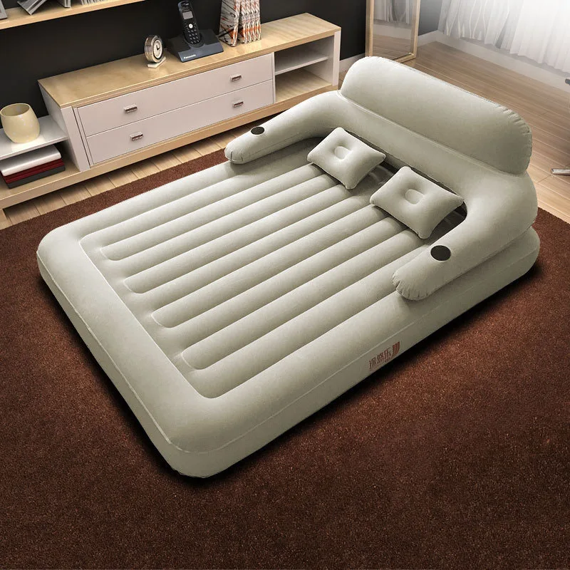 Home Two Person Air Mattress Folding Lunch Break Bed Outdoor Thickening Inflatable Sofa Bed Air Bed