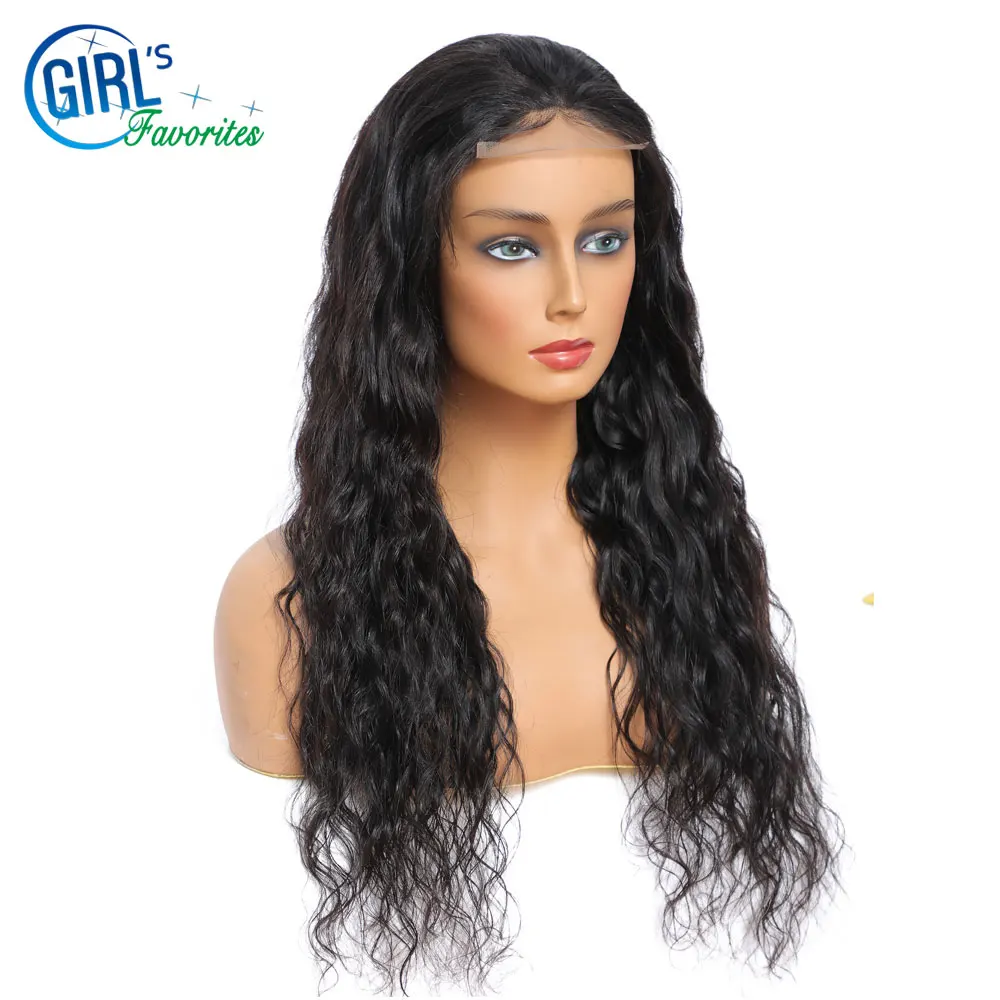 Indian Human Hair Wig 4x4 Closure Wig Natural Wave Lace Front Wig 250 Density Hd Transparent Wig For Black Women Pre Plucked