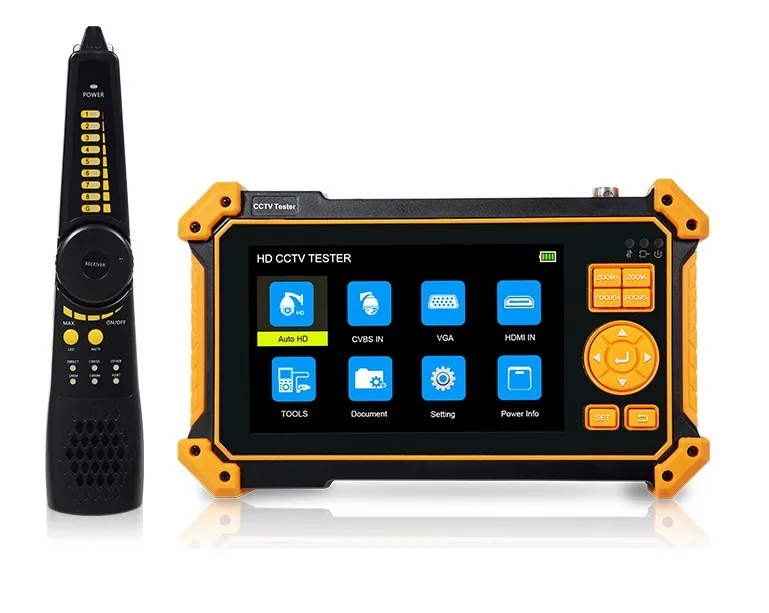 WANGLU 8MP CVI TVI AHD SDI Analog VGA & 4K HD input Cable tracer 8 IN 1 HD CCTV Tester