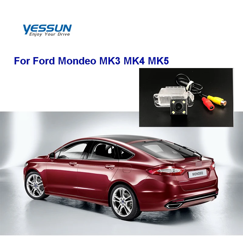 

Автомобильная камера заднего вида Yessun для Ford Mondeo MK3 MK4 MK5 HD CCD камера заднего вида с функцией ночного видения