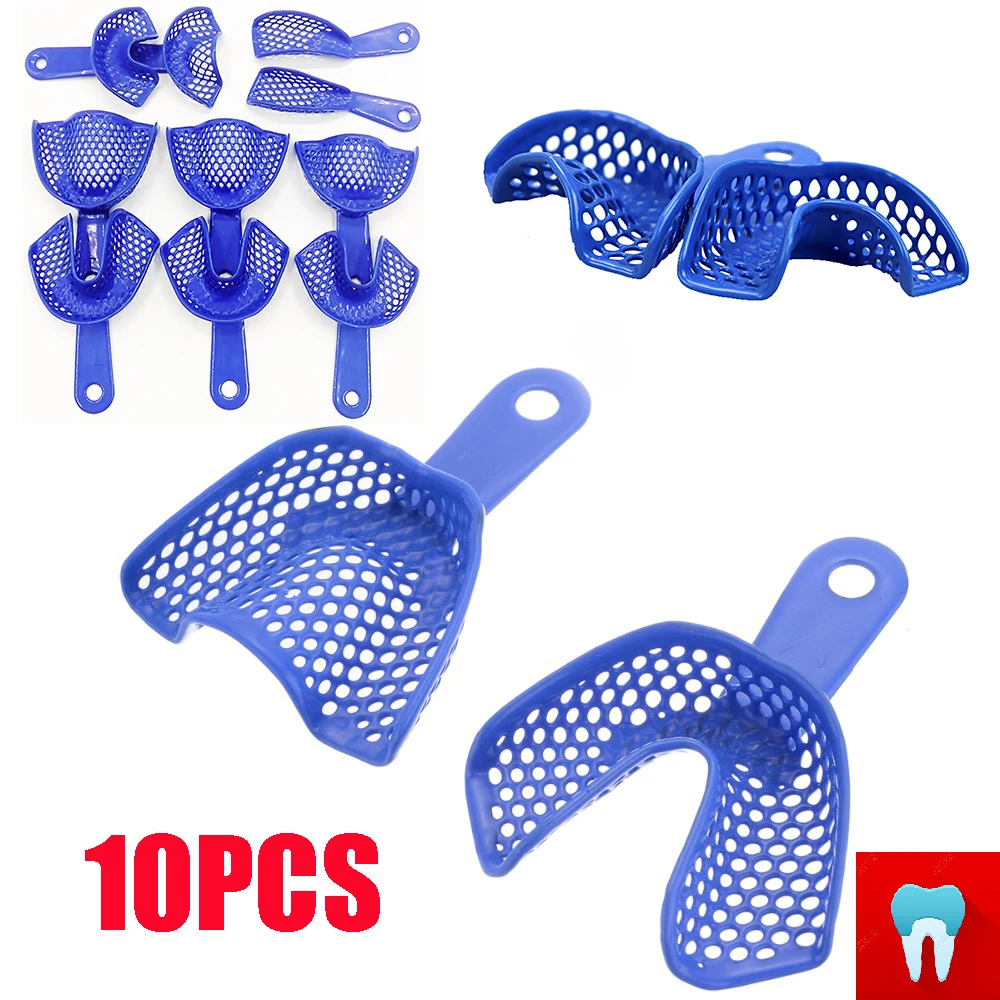 Dental Impression Tray Plastic-Steel Teeth Holders Dentist Instrument Dentistry Materials Dentist Tools