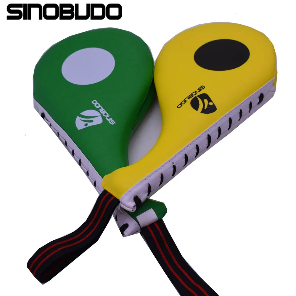 SINOBUDO Taekwondo Foot Target Double Kick Pad durevole Foot Target Boxing Sanda Training Hand Kick Pad sacco da boxe adulto Kid