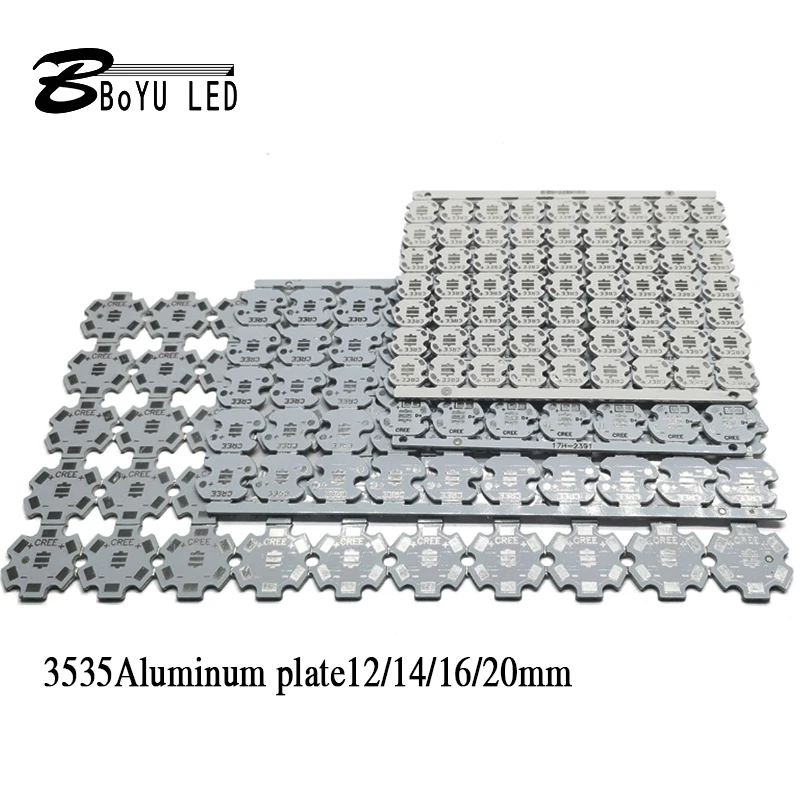 50pcs CREE LED3535 XPE chip lamp beads ceramic lamp beads aluminum substrate heat sink 12mm PCB 14mm PCB 16mm PCB 20mm PCB