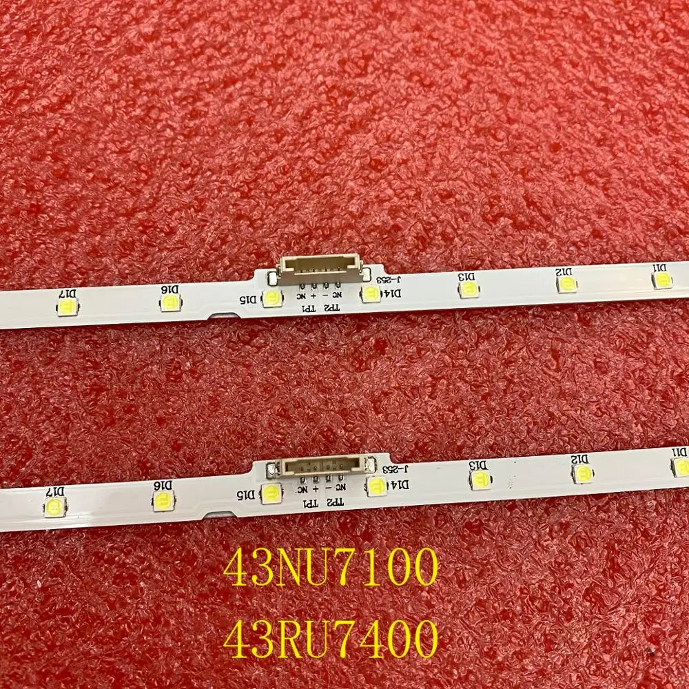 LED strip(2)for Samsung UE43N5510 43NU7100 UE43NU7100 UN43NU7100 UE43NU7100U AOT_43_NU7100F UE43NU7120U UE43NU7170U BN96-45954A