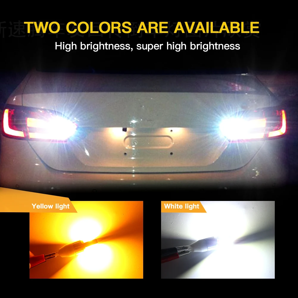 2x High power White T15 W16W LED Lights Signal Light for Buick Century LeSabre Regal Allure Enclave Car Reverse Backup Lights