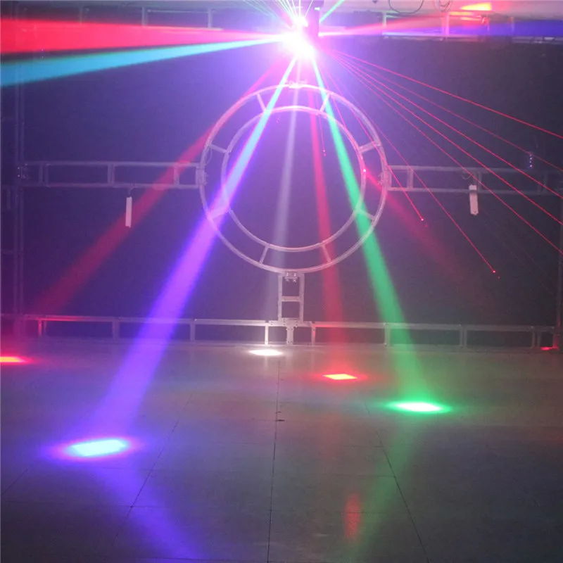 Imagem -05 - Luzes Bola de Discoteca Led Feixe Laser Strobe 3in1 Movendo a Cabeça Luz Futebol Dmx Discoteca Festa Mostrar Iluminação Palco Profissional dj