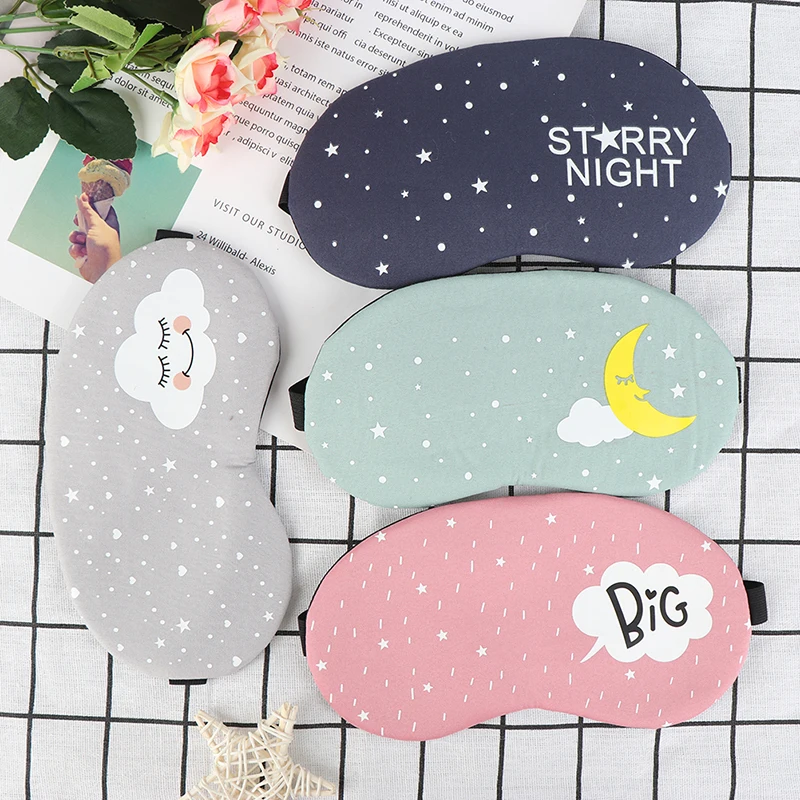 1pc Creative Sleeping Mask Eyepatch Eye Cover Lovely Cartoon for Eye Travel Relax Sleeping Aid Eye Patch Shading Eye Mask