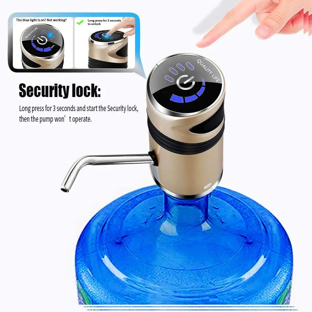 WALFOS Electric Water Dispenser Water Pump USB Charging Touch Switch Automatic Portable Barreled Water Bottle Drink Dispenser