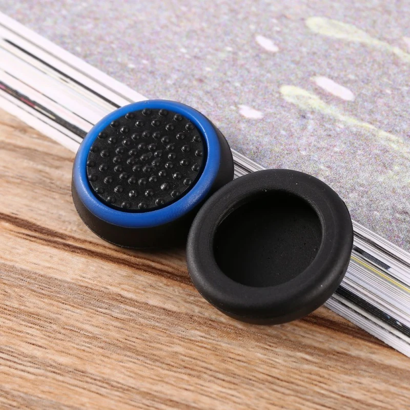 10PCS Double Rocker Enhanced Raised Silicone Rubber Analog Stick Thumb Grips Joystick Cover Caps For Playstation 4 X Box One