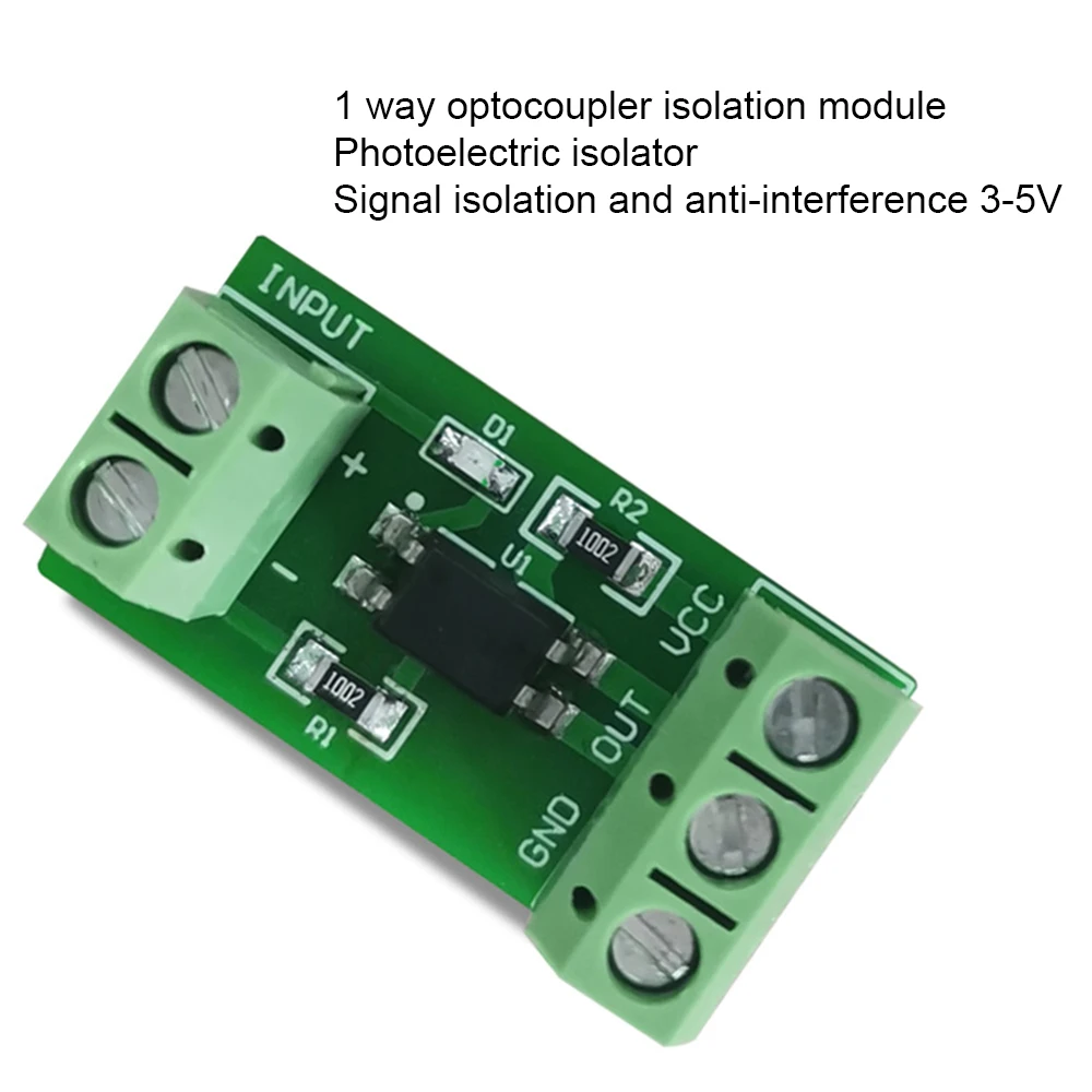 Optocoupler Isolation Module Isolated Board 817 3V-5V 12V 24V 1 Channel No Din Rail Holder PLC Processors Drive Motor Board