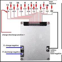 Lithium Battery Protection Board 36V 48V 10S 13S #4