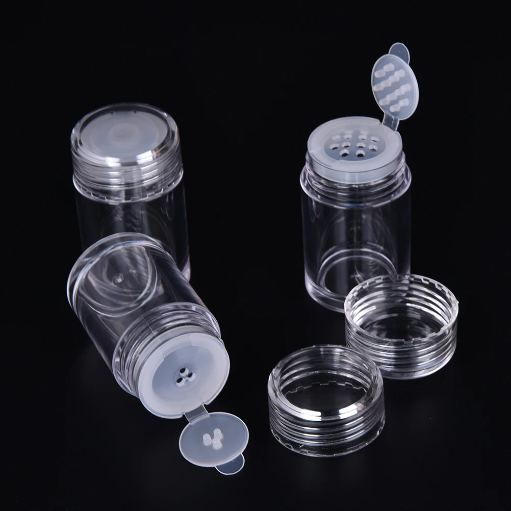 1PCS 10ml Loose Powder Jar With 1/3/12 Holes Refillable Bottles Nail Powder Bottle With Sifter Nail Glitter Powder Container