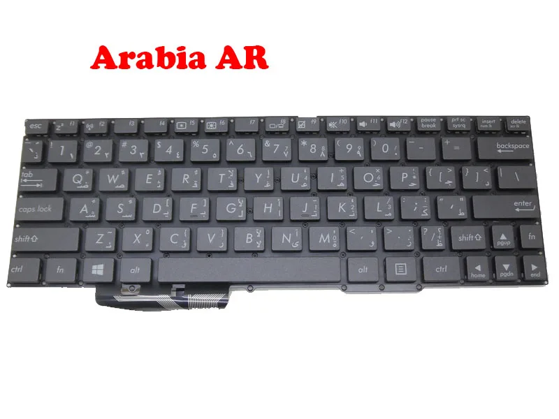 Laptop Keyboard For ASUS TF600T TF600TG TF600TL Black without frame MP-11N73A06528 Arabia AR