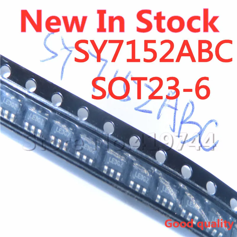 10PCS/LOT Quality 100% SY7152ABC SY7152 SOT23-6 (Silkprint LE) DC-DC boost converter/regulator chip In Stock New Original