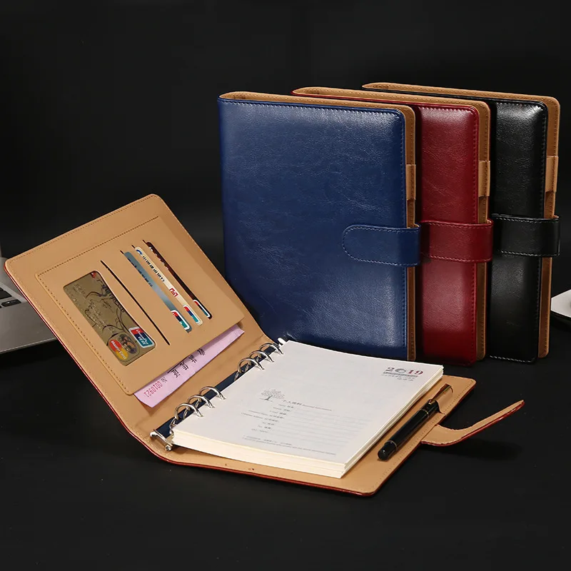 

A5 Business Notebook B5 Loose-leaf Notepad High-end Set Meeting Minute Book Notebook Notebooks and Journals