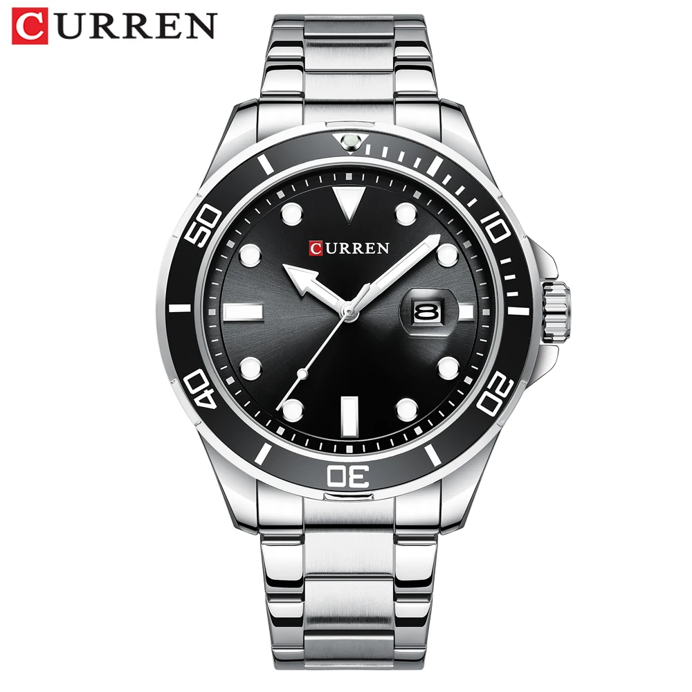 2021 CURREN Neue Grün Wasser Geist Serie Marke High-end-luxus Uhren Automatische Uhr Männer Alle Stahl Wasserdicht Quarz uhr