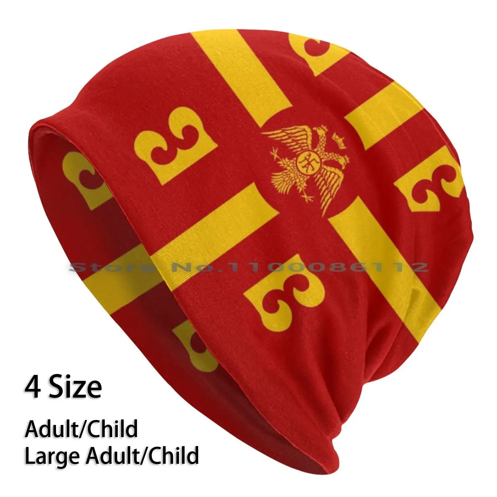 Byzantine Flag With The Byzantium And Roma Double Headed Eagle Eagle Beanies Knit Hat Byzantine Byzantium Eastern Roman Empire