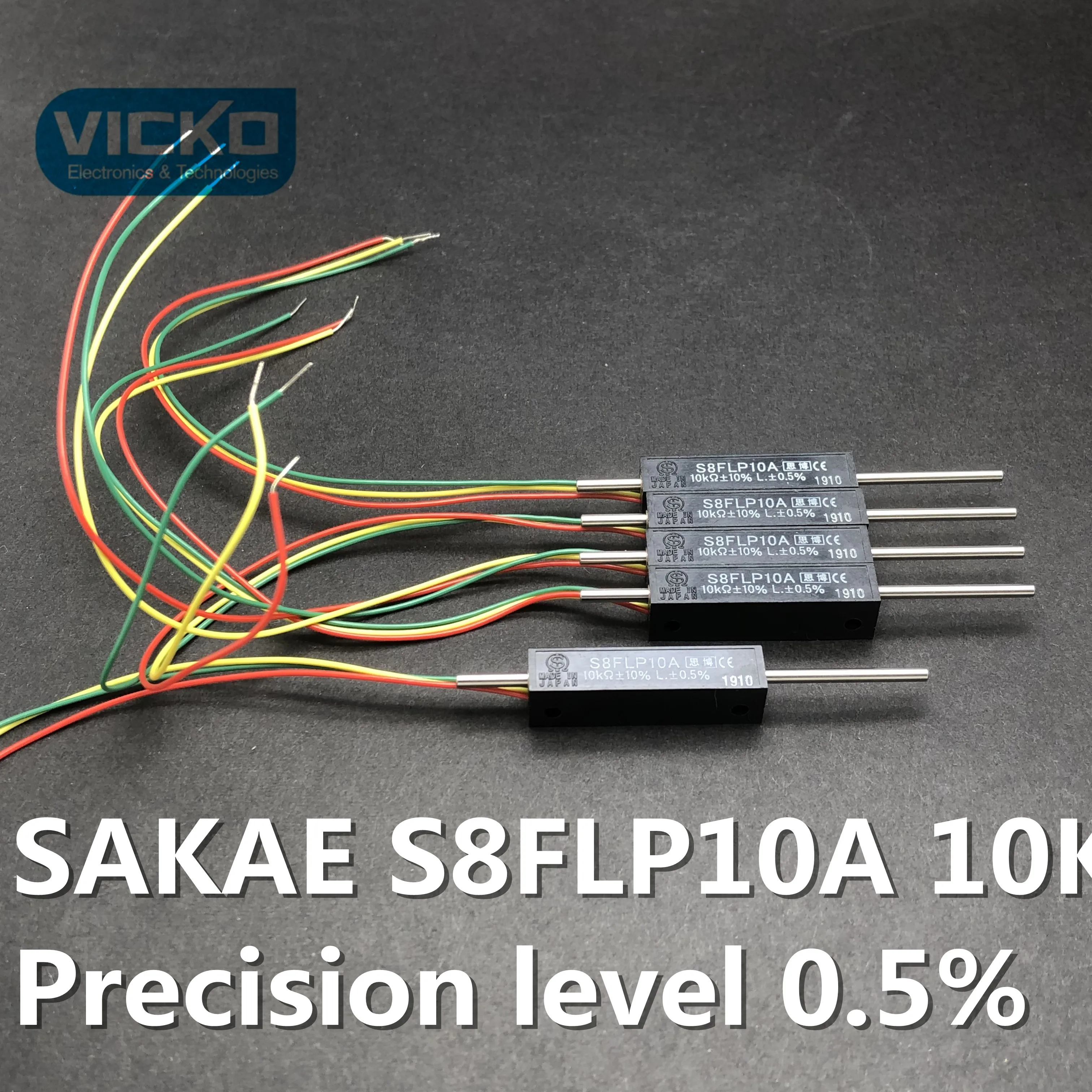 [YK] ORIGINAL Sakae S8FLP10A 10K 1% ultra Precision level precision linear displacement potentiometer switch self reset