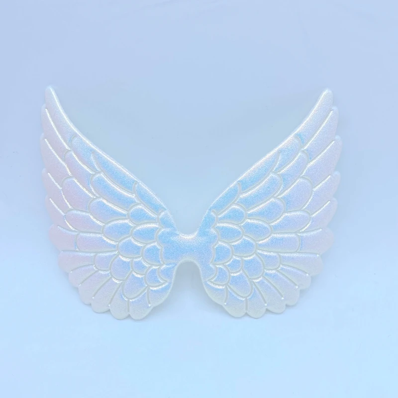 6Pcs 84*105mm Colorful Angel Wing Appliques Kid DIY Patch And Baby Headwere Accessorie