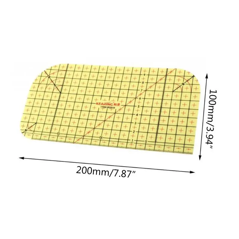 1 шт. гладильная линейка, измерительный инструмент горячего лоскутного шитья по индивидуальному заказу ремесло резка материала линейки разноцветная линейка DIY правило реглами de couture