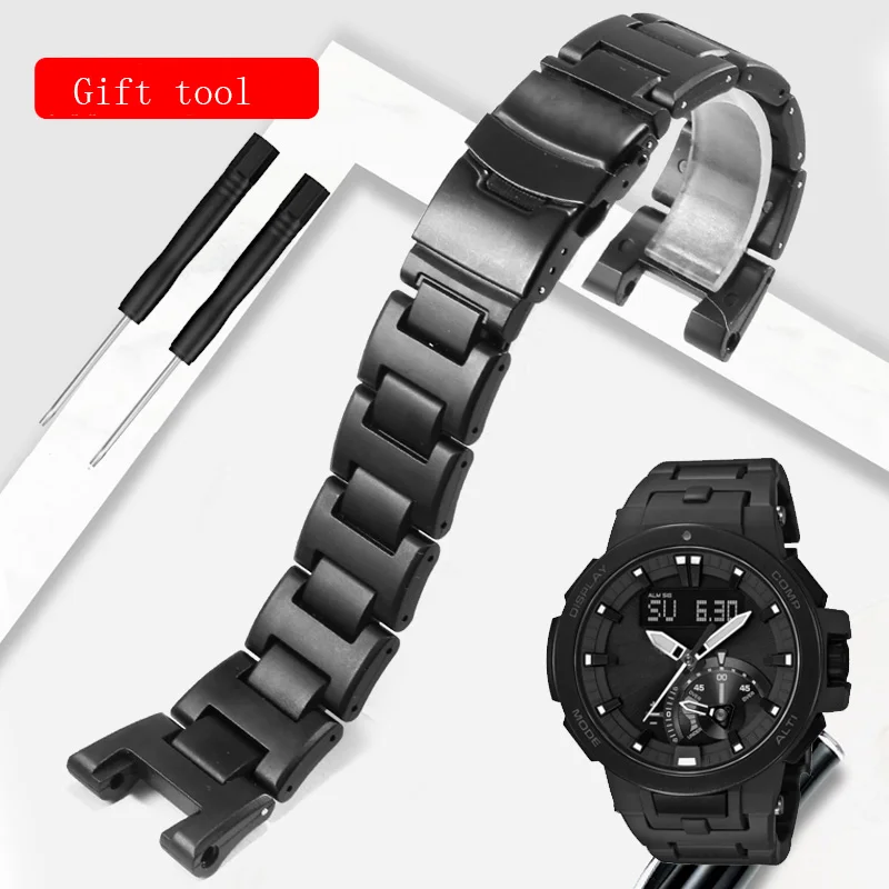 CICIDD Substitute Casio StainlessSteel Watchband GW-3000B 3500B 2500B 2000G Black Refined Steel Bracelet