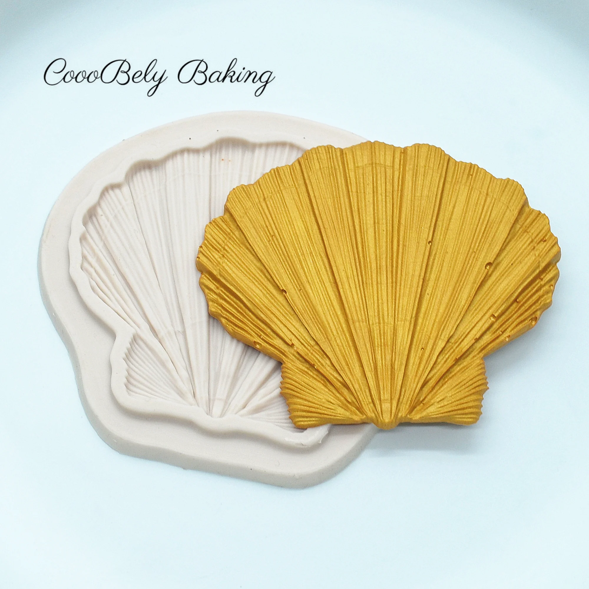 Shell DIY Fondant Cake Decorating Tools Seashells Cupcake Chocolate Wedding Cake Border Silicone Molds Kitchen Baking Moulds