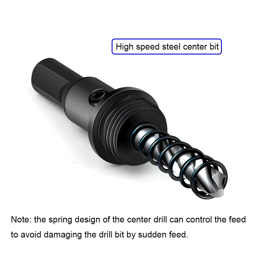 HSS Bi-Metal Hole เลื่อย Bits เหล็กอลูมิเนียมไม้พลาสติกตัดเจาะเครื่องมือเปิดเจาะ16มม.-250มม.