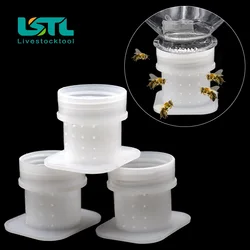 20PCS Bee Feeders Plastic Honing Food Water Cup Drinkers Drinking Bowl Harmless to Bees Tools Waterer Apiculture Equipment