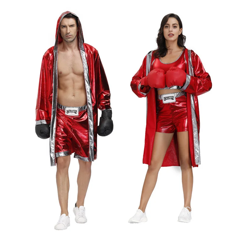 Big-Size Adult Boxer Costumes Halloween Nightclub Couples Stage Performance Costumes King Of Boxing