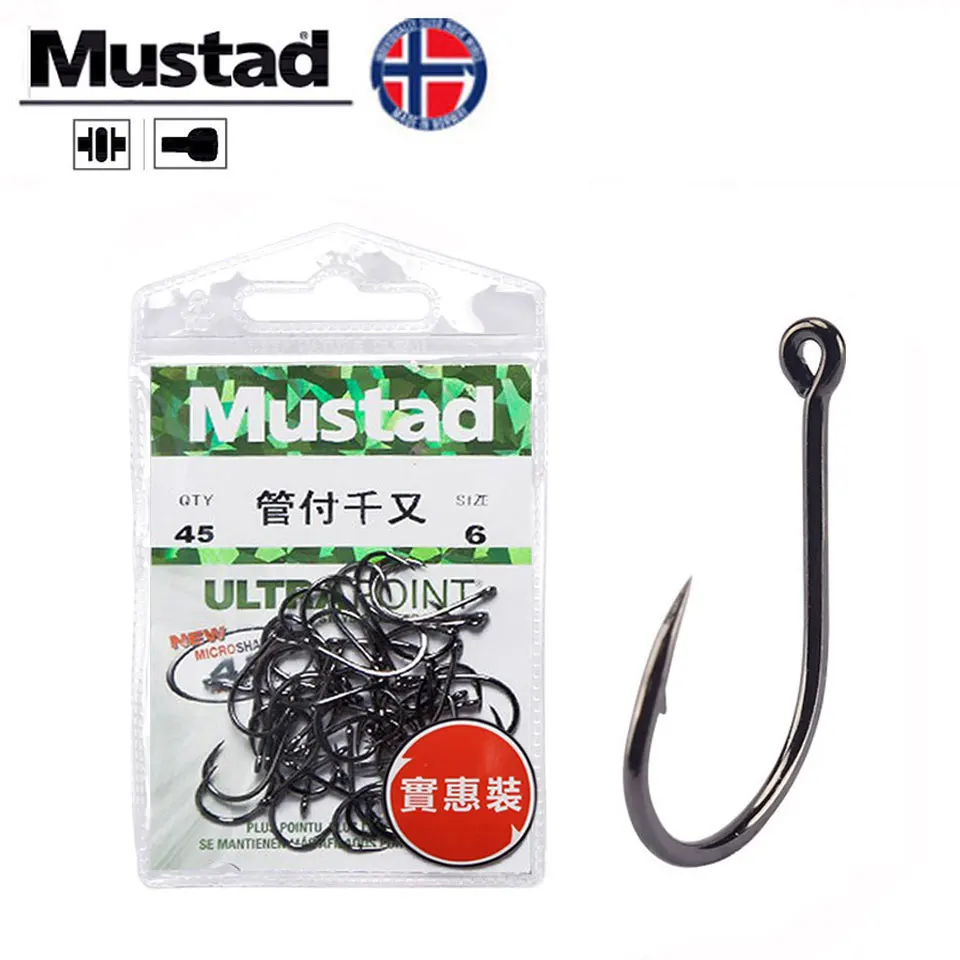 

Оригинальные рыболовные крючки Mustad рыбалка с зазубринами 2 #-10 # крючки для джиггинга с отверстиями рыболовные крючки