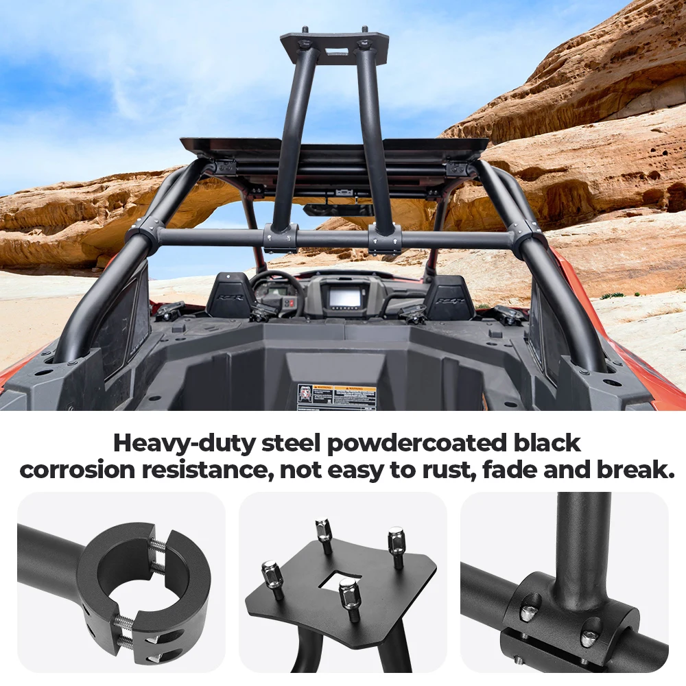 RZR UTV Steel Spare Tire Holder Carrier Bracket Compatible with Polaris RZR PRO XP / RZR Turbo R 2020-2024 2025 Accessories