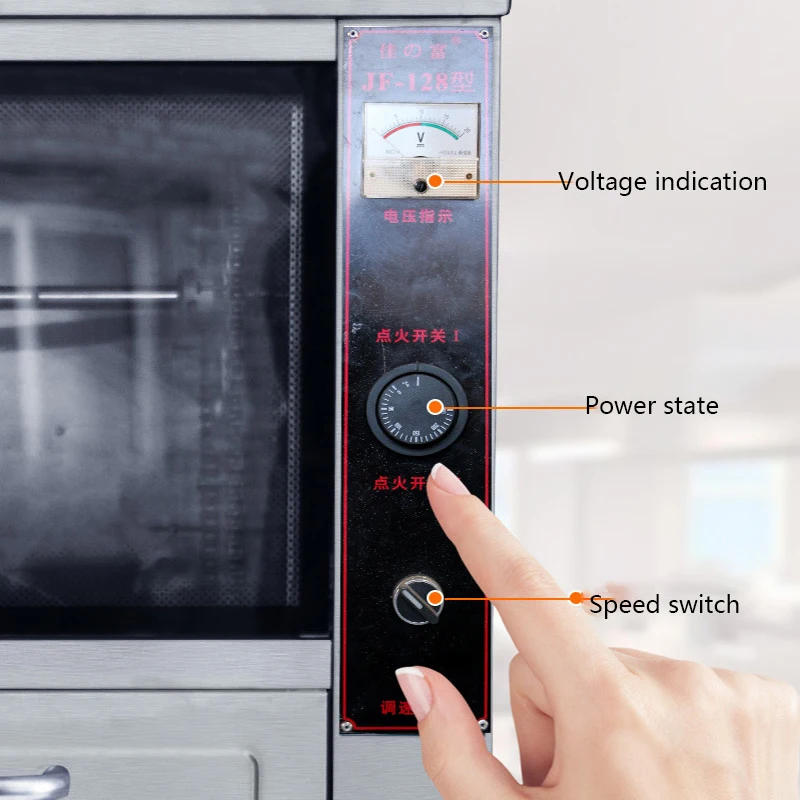 الغاز المحمصة الحلو ماكينة غسل البطاطس موبايل كبير فرن الشارع كشك التجارية الفولاذ المقاوم للصدأ خبز الفاصوليا البطاطا الحلوة الذرة الشواية