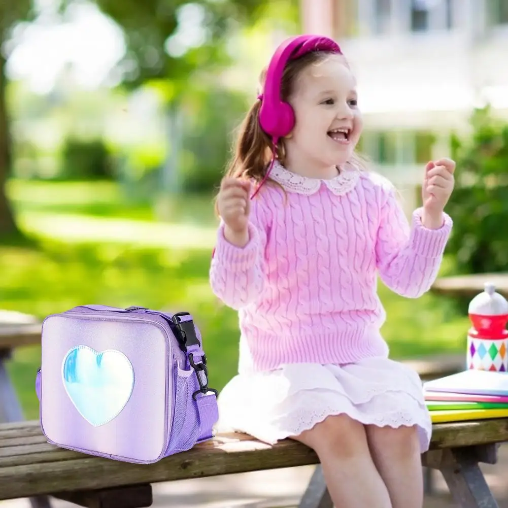 Borsa termica portatile impacco di ghiaccio scatola da pranzo pacchetto isolante borsa termica per Picnic isolata borsa per donna ragazza bambini bambini